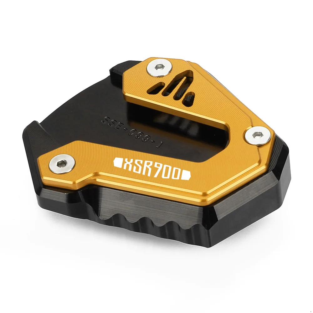 Motocicleta xsr900 gp 2024-2026 suporte lateral ampliador kickstand ampliar placa almofada para yamaha xsr900 2015-2020 2021 2022 2023