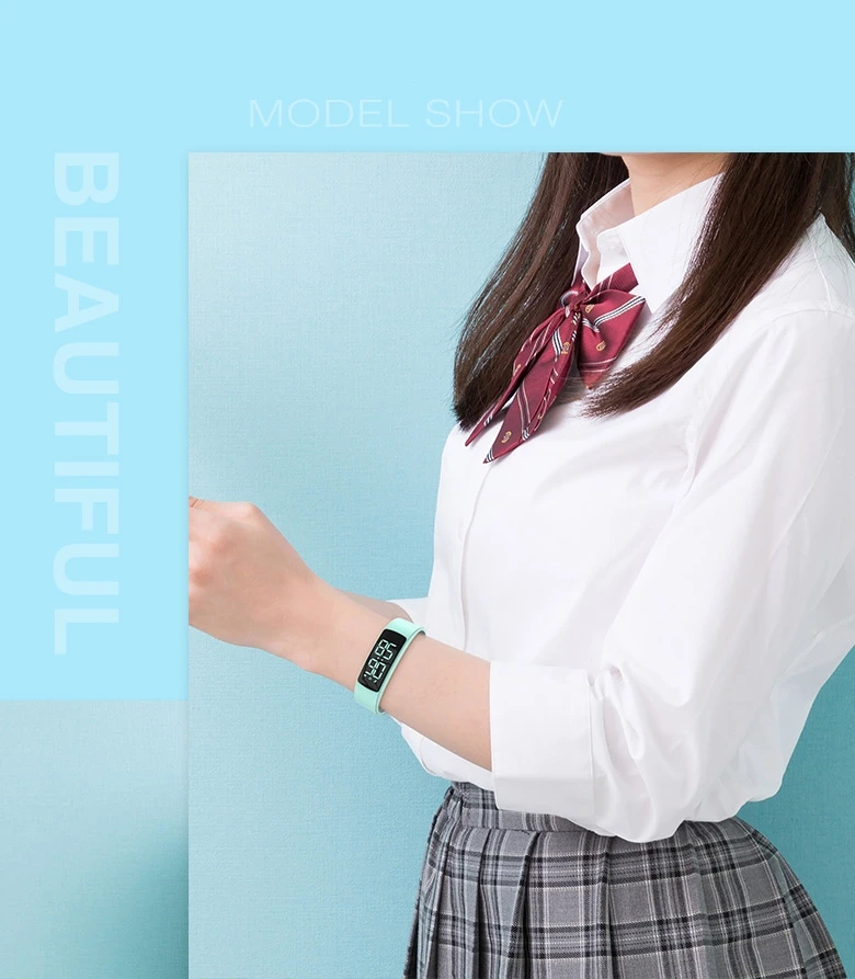 Smart Bracelet LED Digital Waterproof Smart Clock Smartband With running pedometer Monitor Smart Band Vibration Alarm Reminder