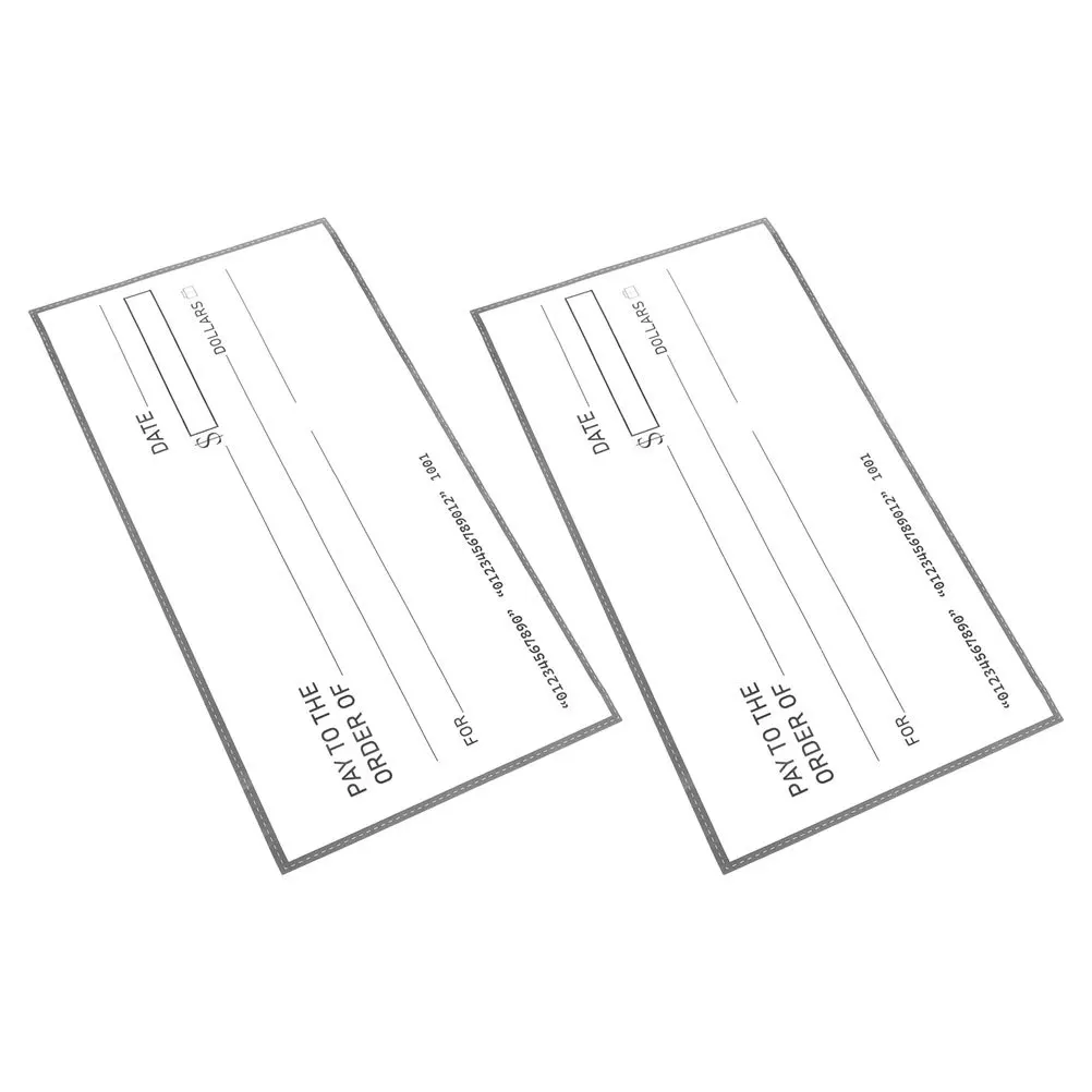 2 uds. De verificación falsa gigante, cuadros grandes en blanco para presentaciones, borrado en seco, reutilizable, resistente al agua, premio Jumbo, roscador de fondos para fiesta