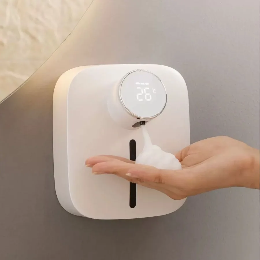 Inductive Smart Soap Dispenser Waterproof USB Charging Wall Mounted Small Foam Hand Washing 300ml Bathroom Supplies Home Kitchen