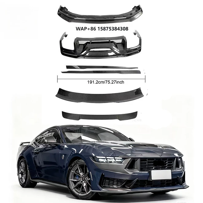 

Dark Horse Style Body Kit for Ford Mustang S650 Upgrade to 2024 Dark Horse Front Bumper Rear Lip Side Skirt Body Kit