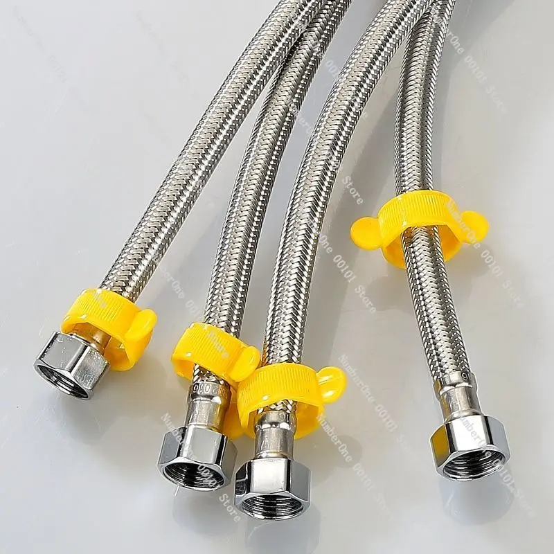 

Бытовой 4-точечный впускной шланг из нержавеющей стали с металлической оплеткой для горячей и холодной воды