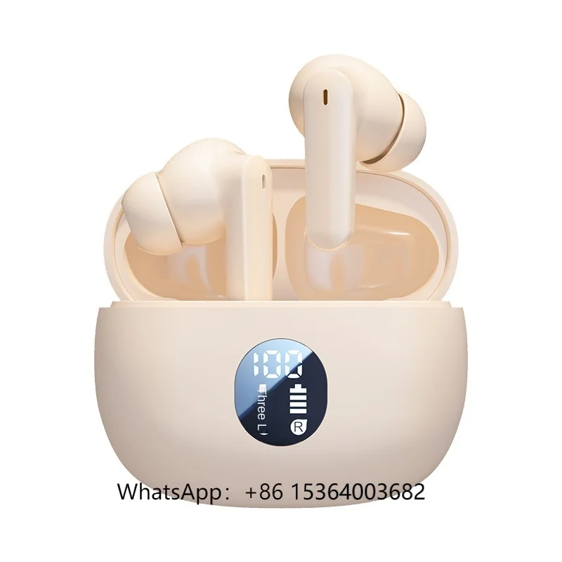 

TJXL-Best Seller TWS Wireless Earbuds High Battery Sports In-Ear Gaming Headphones Digital Display Non-Noise Cancelling Earphone