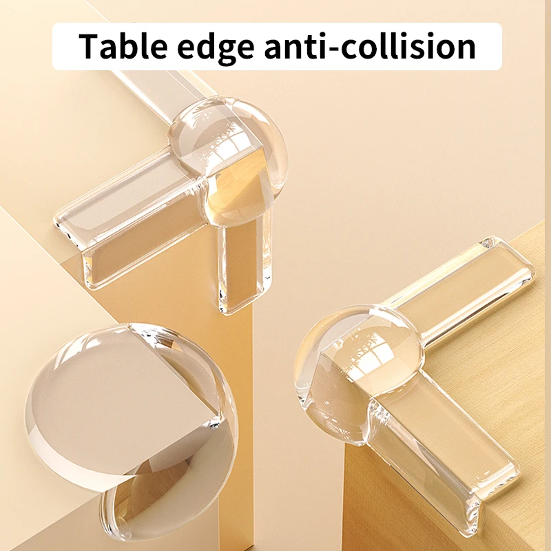 Transparent Anti-collision Corner Guards for Table Corner Edges Soft Cushioned for Right-Angled Windows Child-Safe Thickened
