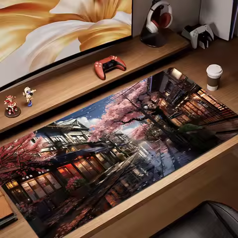 Street illustration design Mouse Pad rubber anti-slip Desk Mat pc accessories Gaming mat keypad expansion mousepad office pad