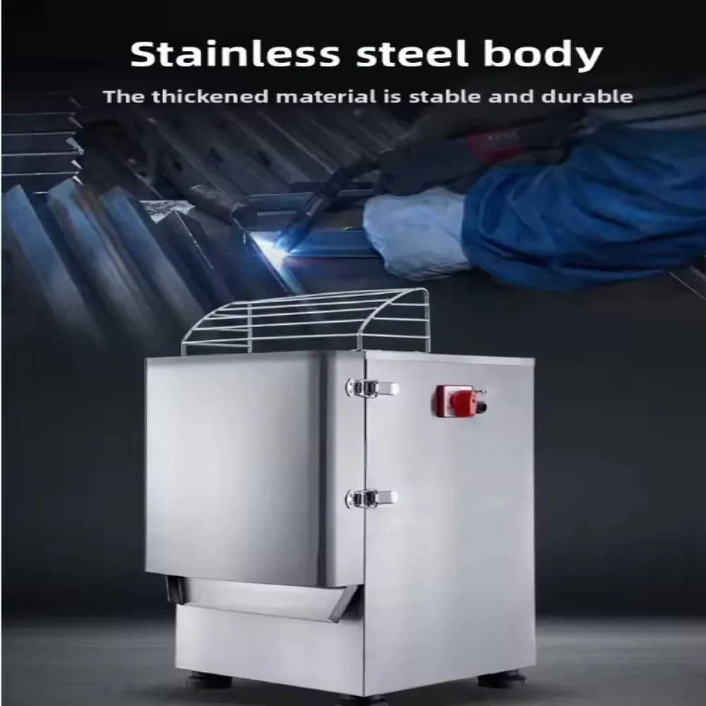 Commercial Stainless Steel Electric Food Processor - Fruit Vegetable Cutter, Multi-Functional Chopper Slicer Dicer for Kitchen