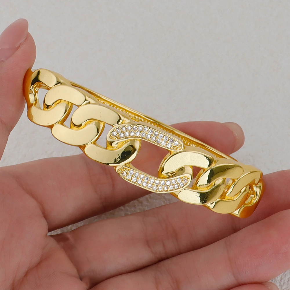 

fashion gold-plated bracelet ring stainless steel gold-plated jewelry sets daily wear High Temperament bracelets shipping