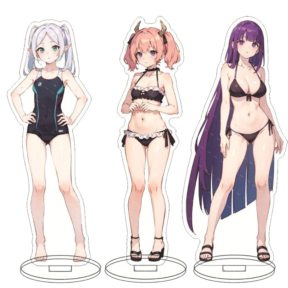 

Frieren: Beyond Journey's End Stand Acrylic Figure Peripherals Swimsuits Creative Design Ornament Decoration Toys Gifts for Kids