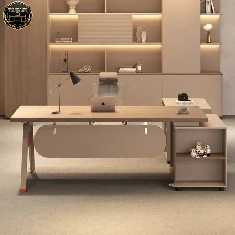 Office Chair Desks Manager Supervisor Desk Gaming Computer Table 1.6 To 2.2 Meters Nordic Office Desks Modern Luxury Boss Desk