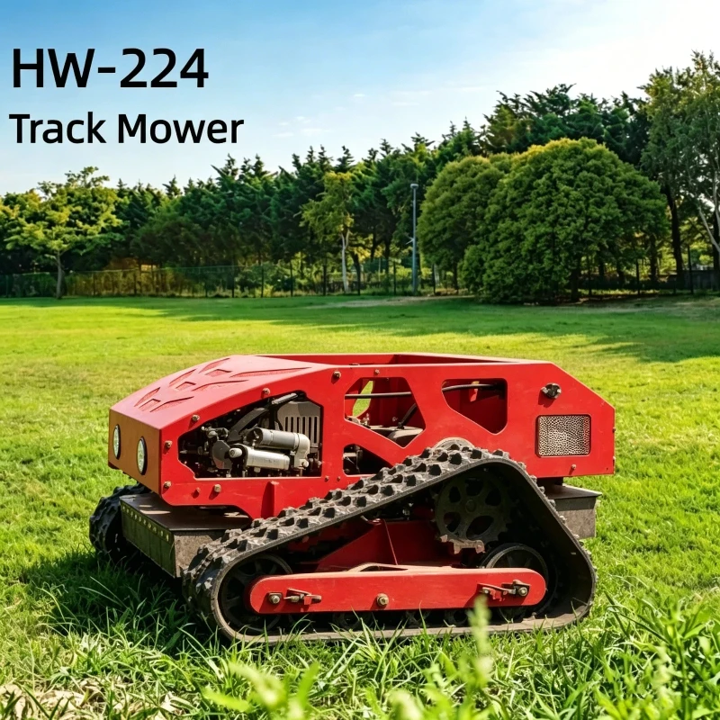 

Customized Remote Control Tracked Lawn Mower HW224-55 Slope Mower For Garden Farm Hillside Weeding