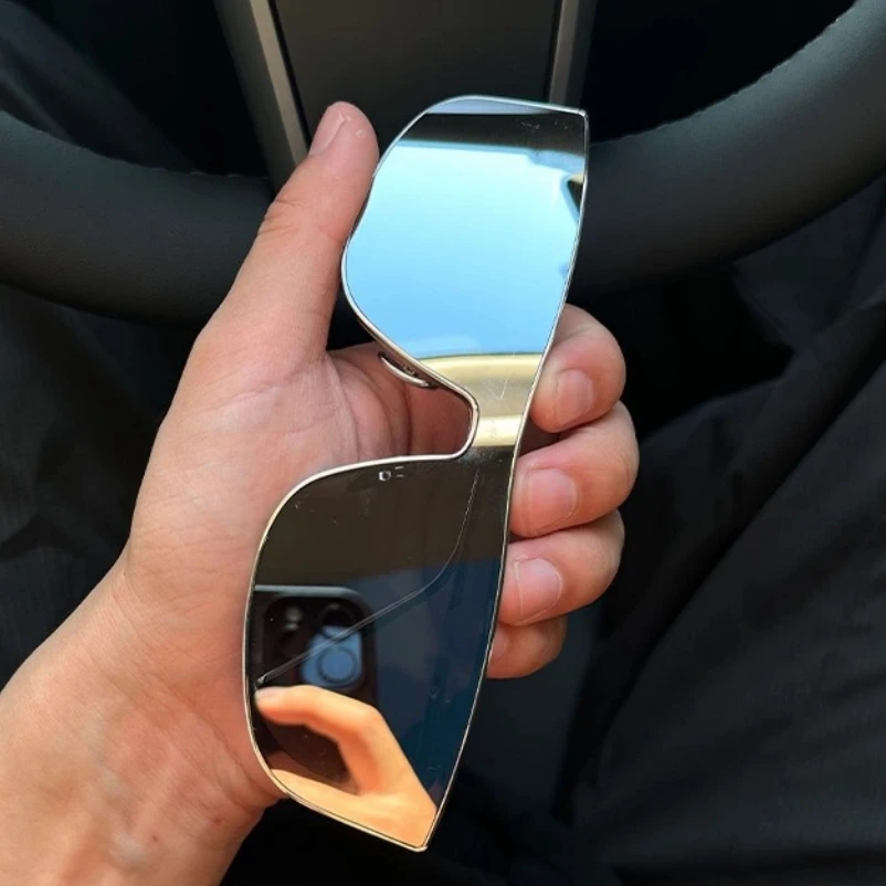 

New Fashion Rimless Rectangle Sunglasses Women Luxury Design Sun Glasses Ladies Retro Gradient Eyewear UV400 Shades Glasses