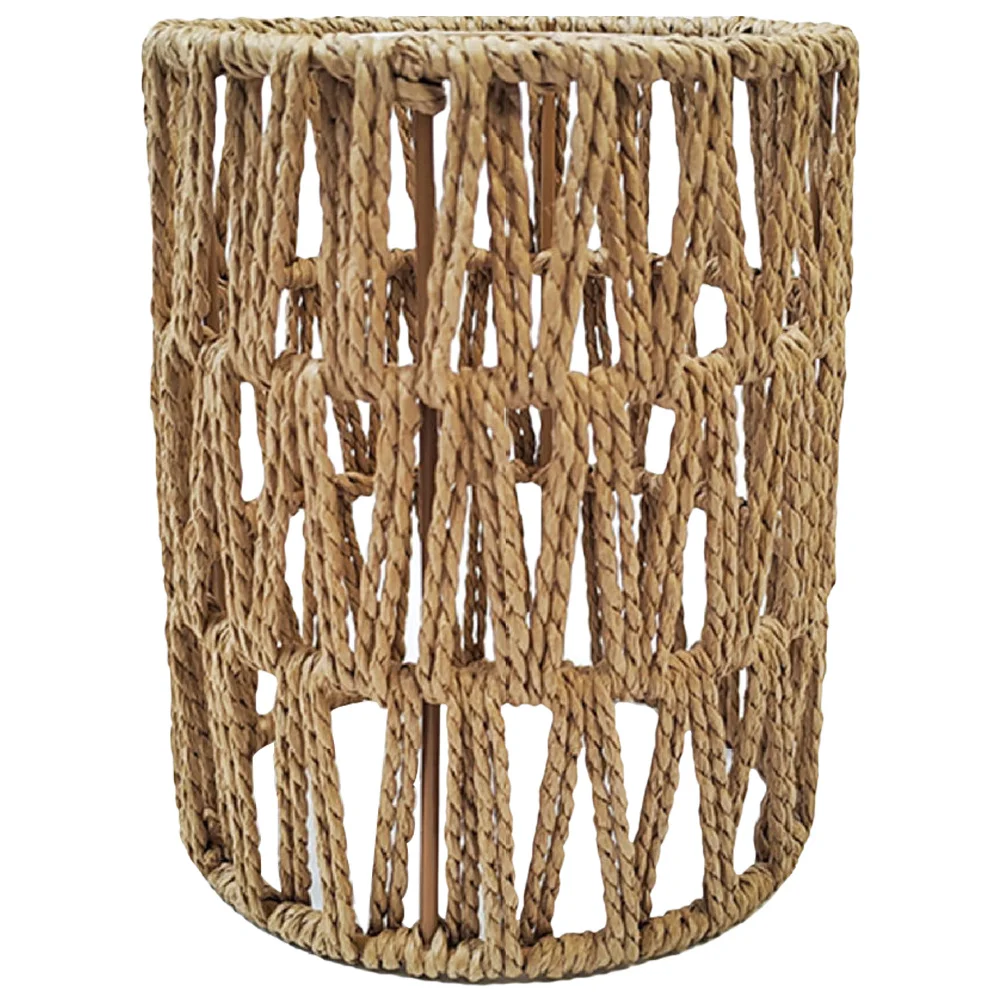 

Hanging Lamp Shades Woven Lamp Shade for Restaurant Home Kitchen Pendant Light Shade Only Rustic Natural Style Design