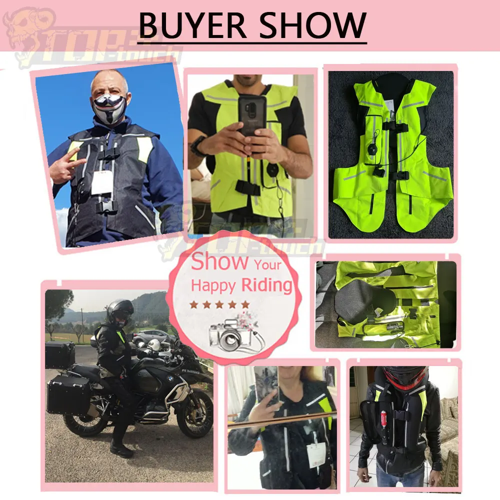 New Motorcycle Jacket Motorcycle Air Bag Vest Moto Air-bag Vest Motocross Racing Riding Airbag System Airbag CE Protector