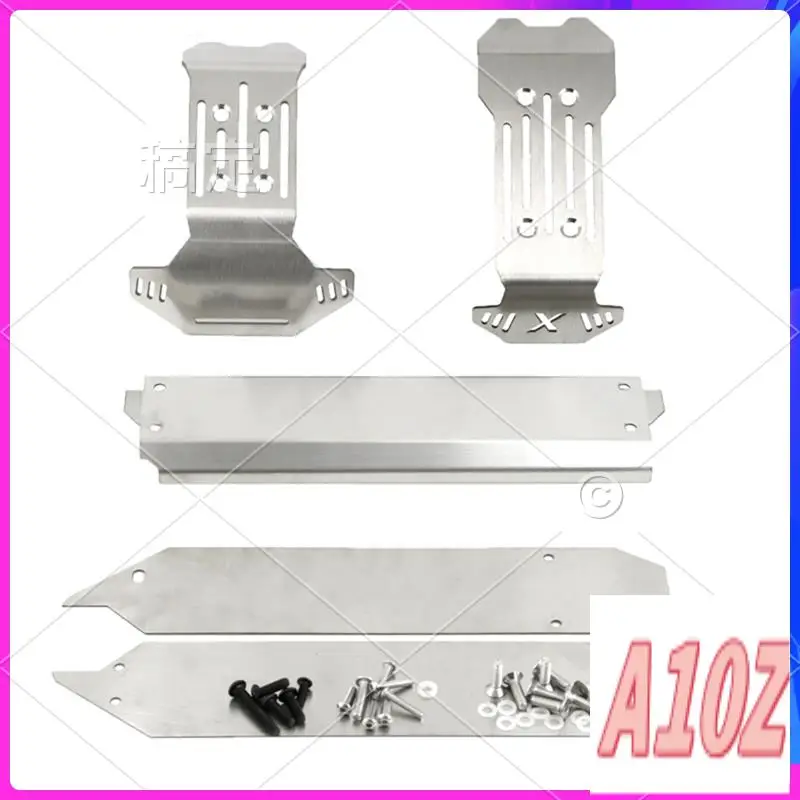 0Z-For TRAXXAS 1/10 MAXX V2.0 Extended Stainless Steel Upgrades Chassis Armor Armor Defense Replacement Parts Accessories