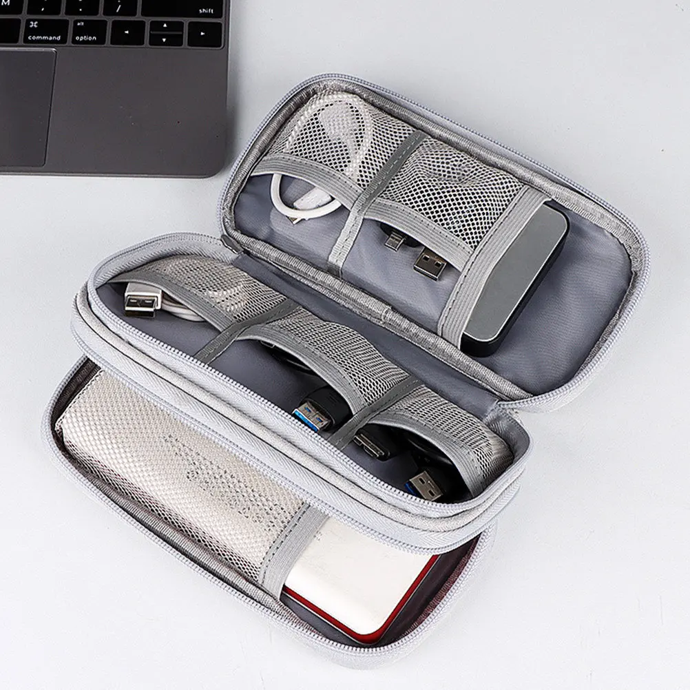 1Pcs Digital Storage Bag Fine Workmanship Charger Organizer Earphone Holder Data Cable Pouch Lightweight Travel Carry Case