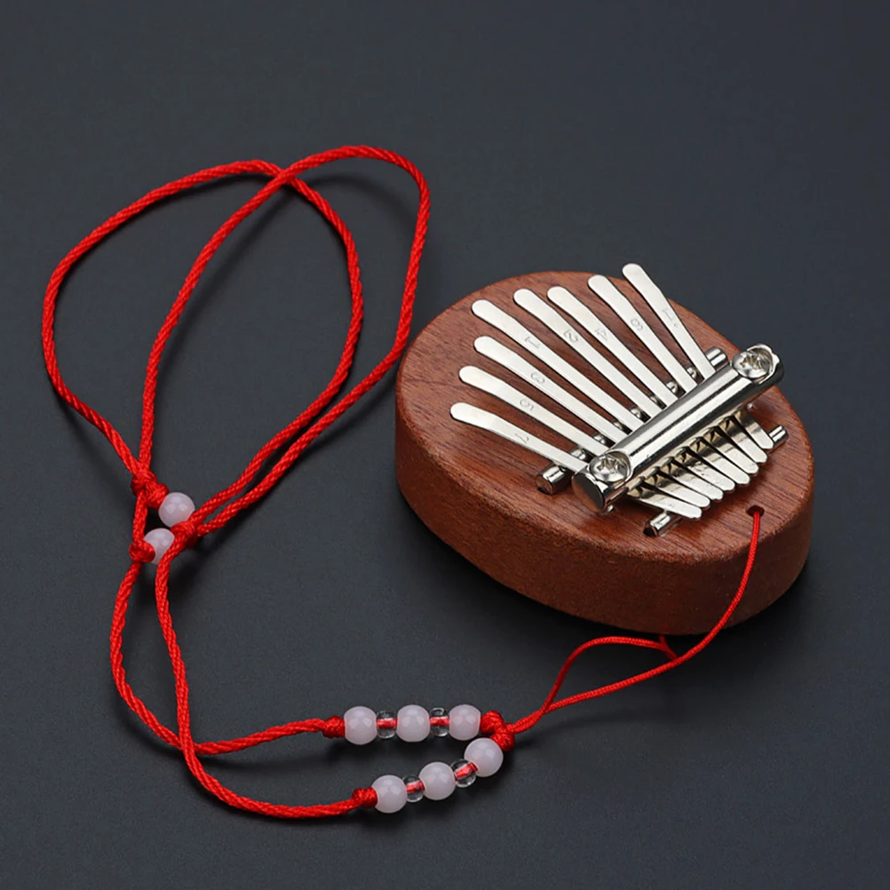 

Wooden Kalimba 8 Keys Mini Finger Piano Portable Musical Instrument for Kids Beginners Thumb Piano Metal Material Gift