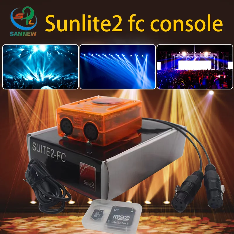 Sunlite Suite 2 FC 1536 channels DMX512 Stage Lighting Controller Software DJ Disco Lighting Equipment Control Box