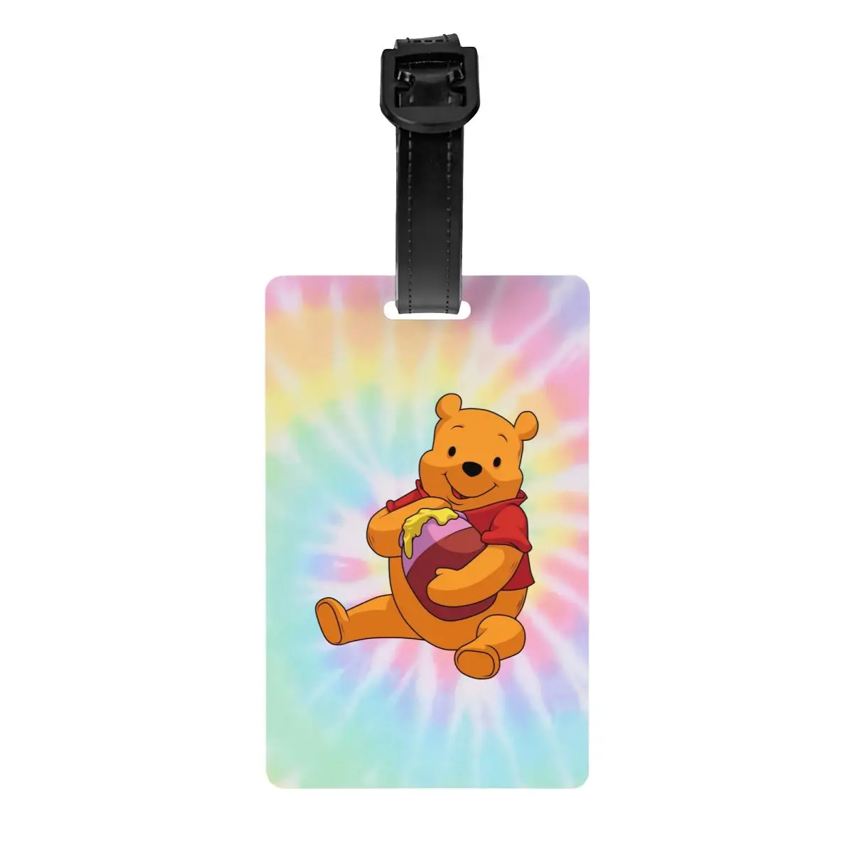 Custom Winnie The Pooh Luggage Tag With Name Card Privacy Cover ID Label for Travel Bag Suitcase