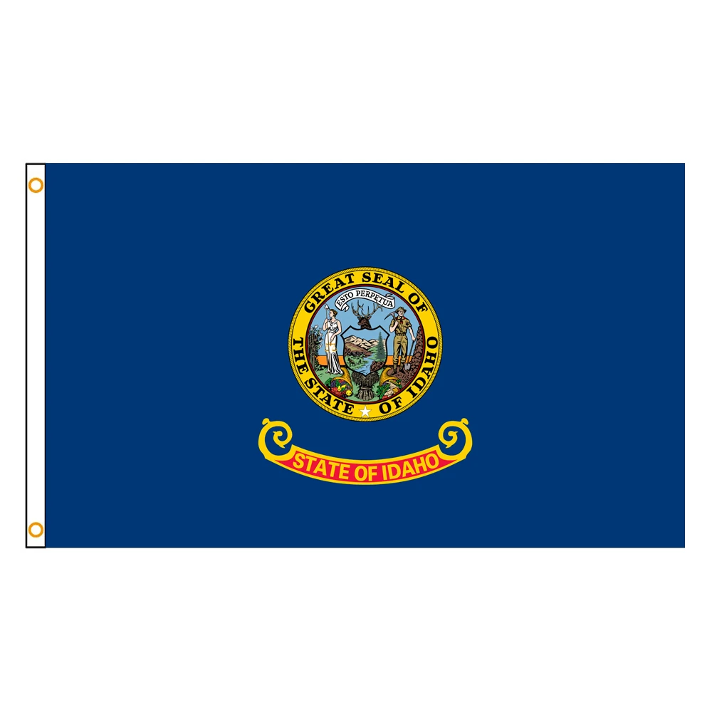 3x5 Ft Idaho Flag Vivid Color and Fade proof a state of the United States Flags Polyester with Brass Grommets 3 X 5 Ft