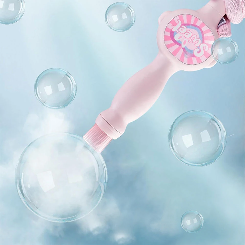 Machine à bulles de fumée élastique, souffleur de bulles automatique pour enfants, jouets de jardin de fête en plein air d'été