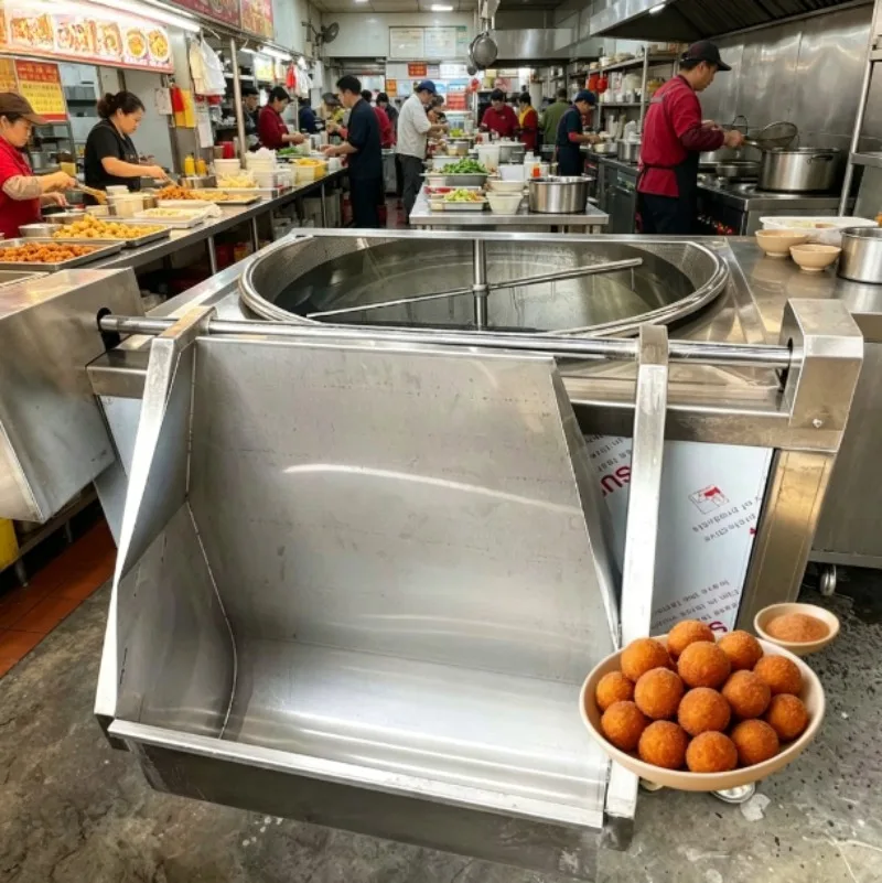 Industrial Deep Fryer Automatic Oil Frying Machine High Capacity Commercial Equipment for Food Processing Factories