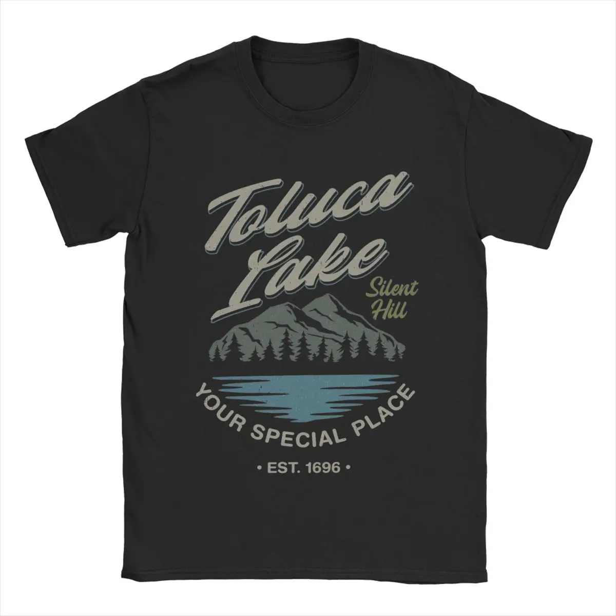 Toluca Lake Silent Hill T Shirts Streetwear Cotton Short Sleeve Vintage Men Women Amusing Harajuku Daily Graphic Unisex Tops