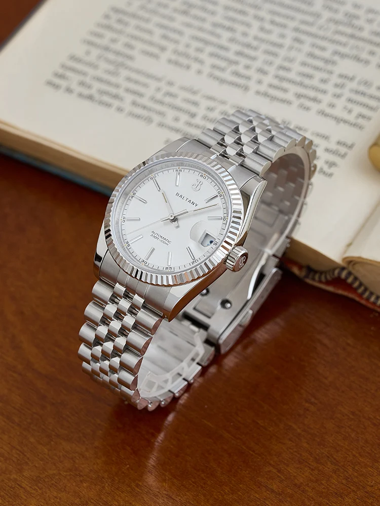 

Baltany S4084 Мужские золотые часы 36 мм, водонепроницаемый браслет из нержавеющей стали, механические часы NH35, автоматические роскошные часы для мужчин