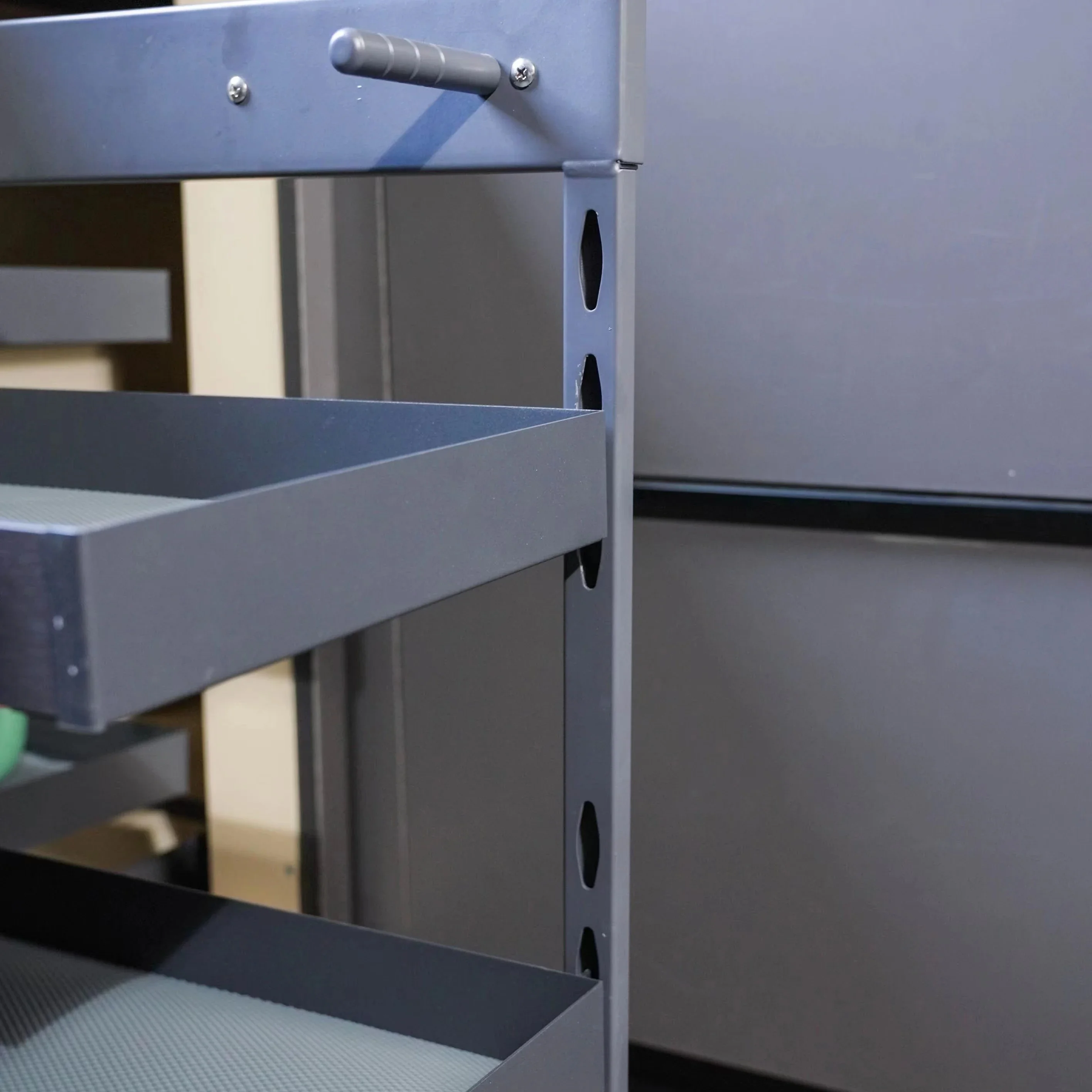 Cestini angolari magici estraibili completi con vetrini a chiusura morbida Cestini sospesi in vetro