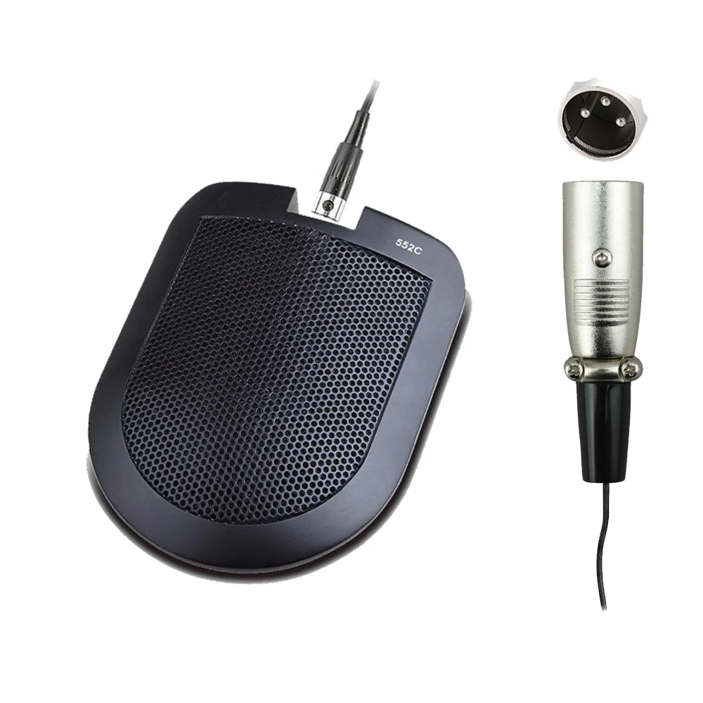 MX660 Half Ellipse Condenser Interface Microphone For Broadcast Meeting Conference Table Desktop XLR 3Pin Phantom Power 6m