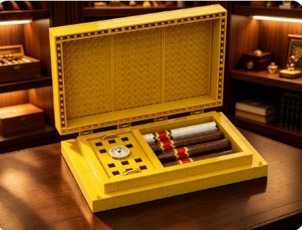 2026 NEW MOC 480+PCS Brand Cigar Box And Cigarette Model Kit  Collectible Display Ornament Festival Party Gifts