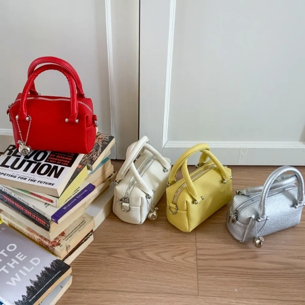 

Trendy Luxury Pillow Crossbody Bags Versatile Small PU Leather Shoulder Bags Zipper Commute Women's Handbags Girls