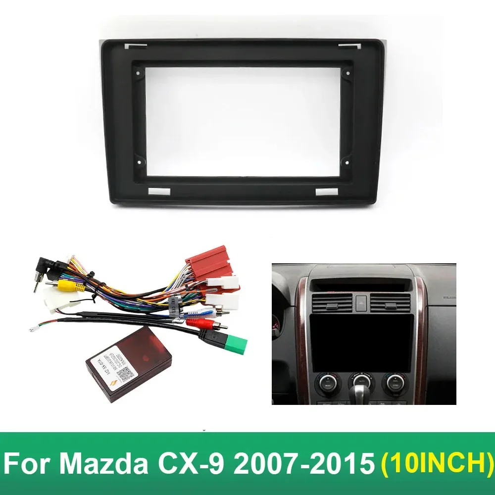 

Для Mazda CX9 2006-2016 (10 дюймов автомобильный радиоприемник Fascias головное устройство 2 Din DVD GPS MP5 рамка Android плеер крышка панели приборной панели установка отделки