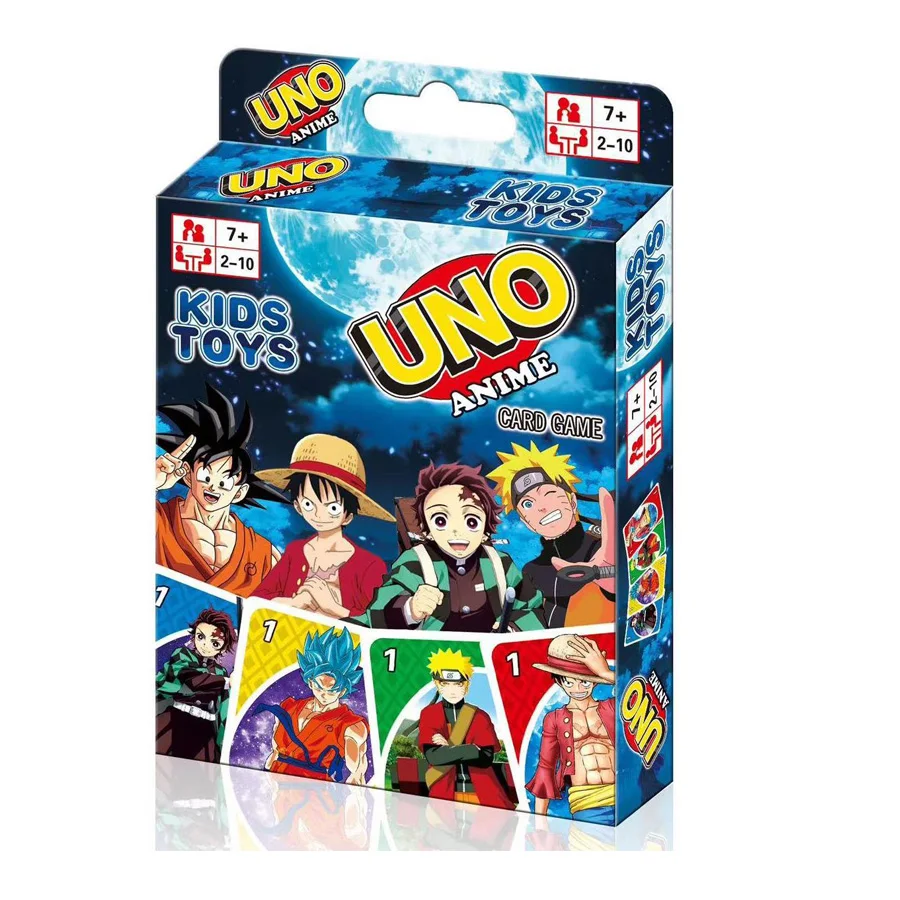 UNO Games Flip Dos Pokemon Avengers Anime Kids and Family Card Board Game Funny Uno Gifts