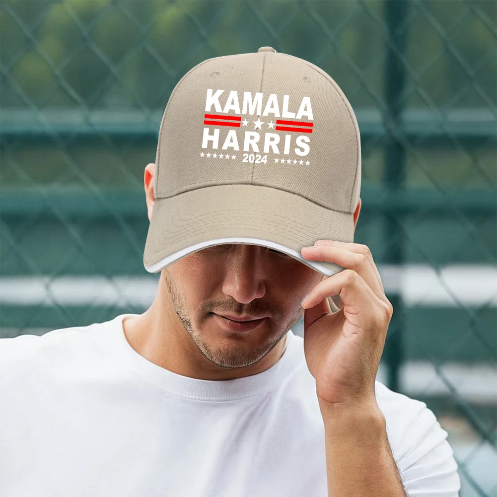 Nowa czapka z daszkiem Kamala Harris 2024 President American Flag Vintage Pro USA Czapka z daszkiem Uv Protection Solar Hat Czapka przeciwsłoneczna