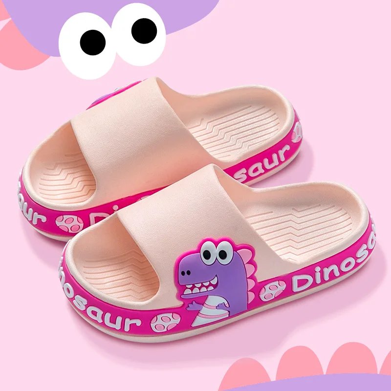 New Summer Children\'s Slippers Boys Home Bath Non-slip Girls Cartoon Slippers Comfortable Eva Soft Sole Indoor Outdoor Sandals