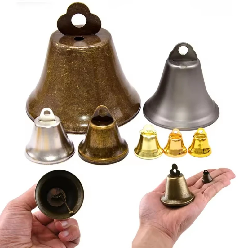 

Vintage Bronze Jingle Bells Cattle Sheep Bell Making Wind Chimes For Festival Party Window Door Pendant Temple Home Decorations