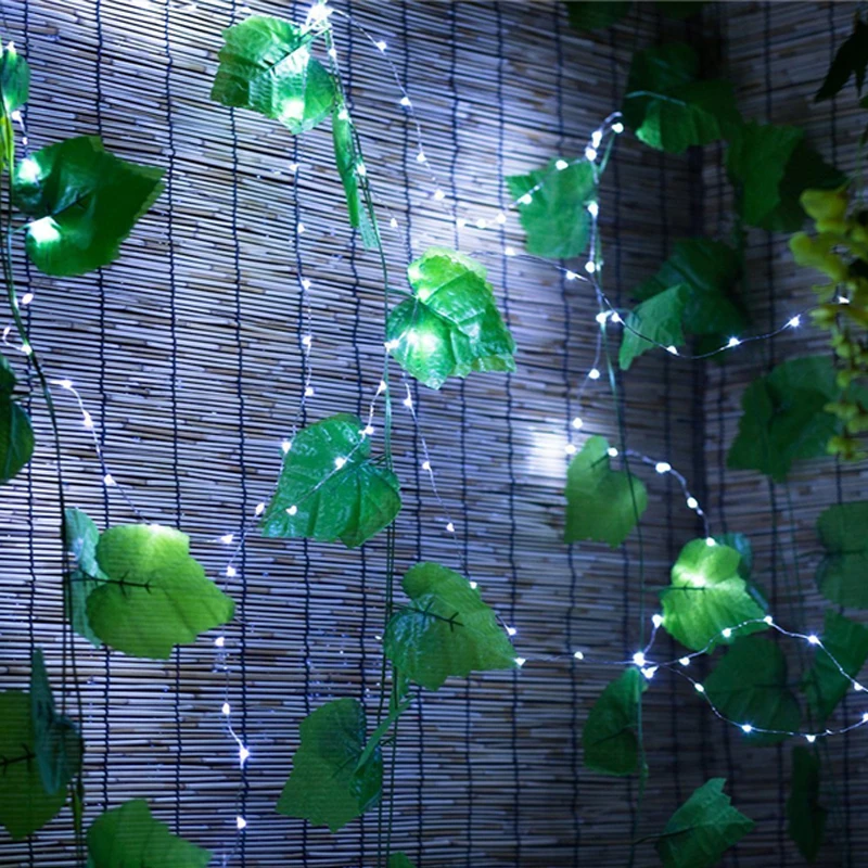 USB Copper Wire Fairy Lights, Guirlanda impermeável, Luz Cordas, Casamento, Natal, Home Party Decoração, Iluminação, 100LED, 8 Modos