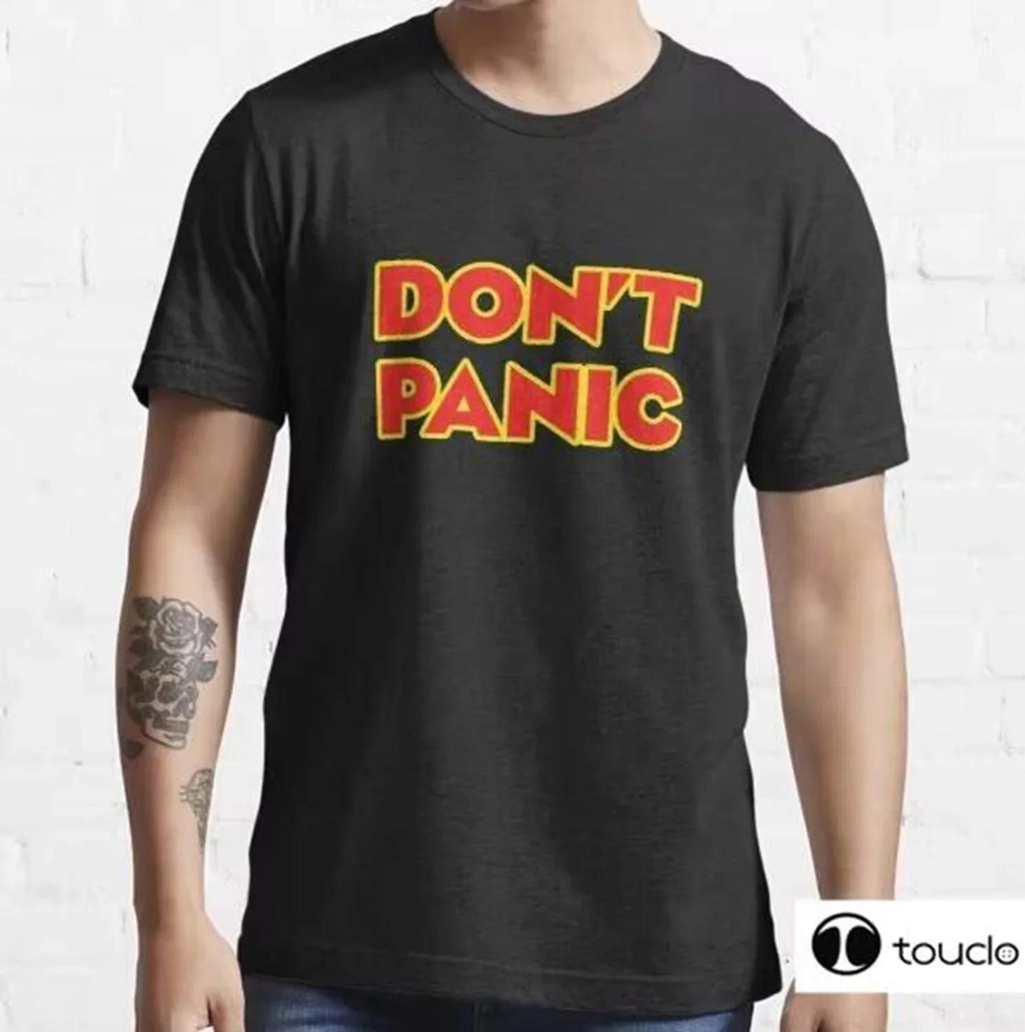 Don T Panic Men'S Casual High Quality 100% Cotton Funny T-Shirt Short Sleeve Men'S Cool T-Shirt Men Funny T Shirts Cotton