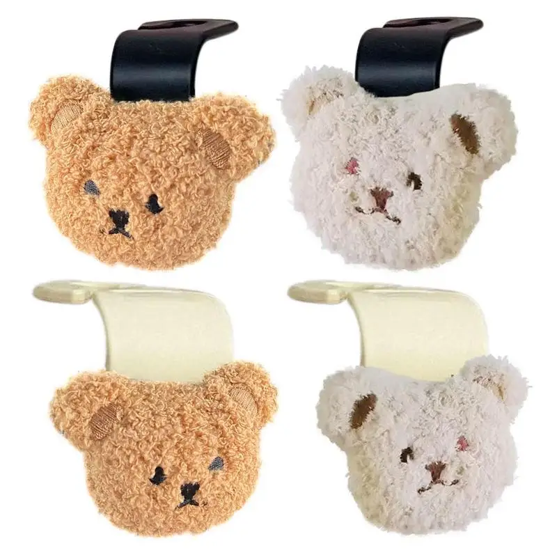 

Car Backseat Hook Creative Car Seat Back Cute Plush Bear Holder Cute Bear Head Car Seat Hook Hook Storage Hanger For All Cars