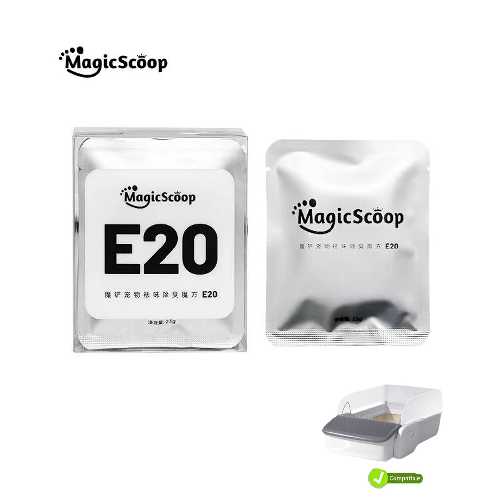 MagicScoop E20 4PCS Odor Eliminator Replacement for Automatic Self-cleaning Cat Litter Box Odor Control