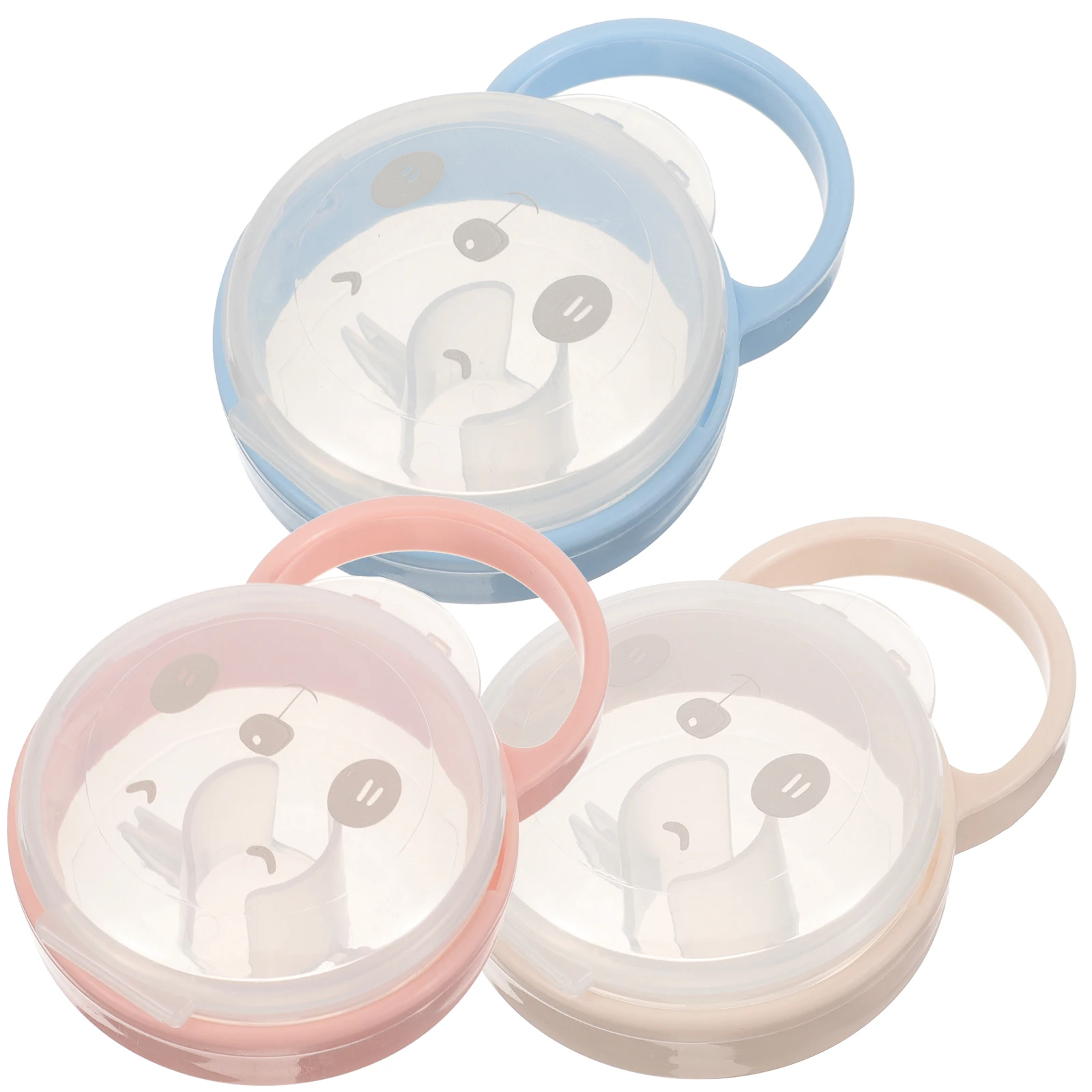 

3 Pcs Storage Box Portable Pacifier Cases Container Case for Baby Pacifiers Lightweight Travel Diaper Bag Friendly