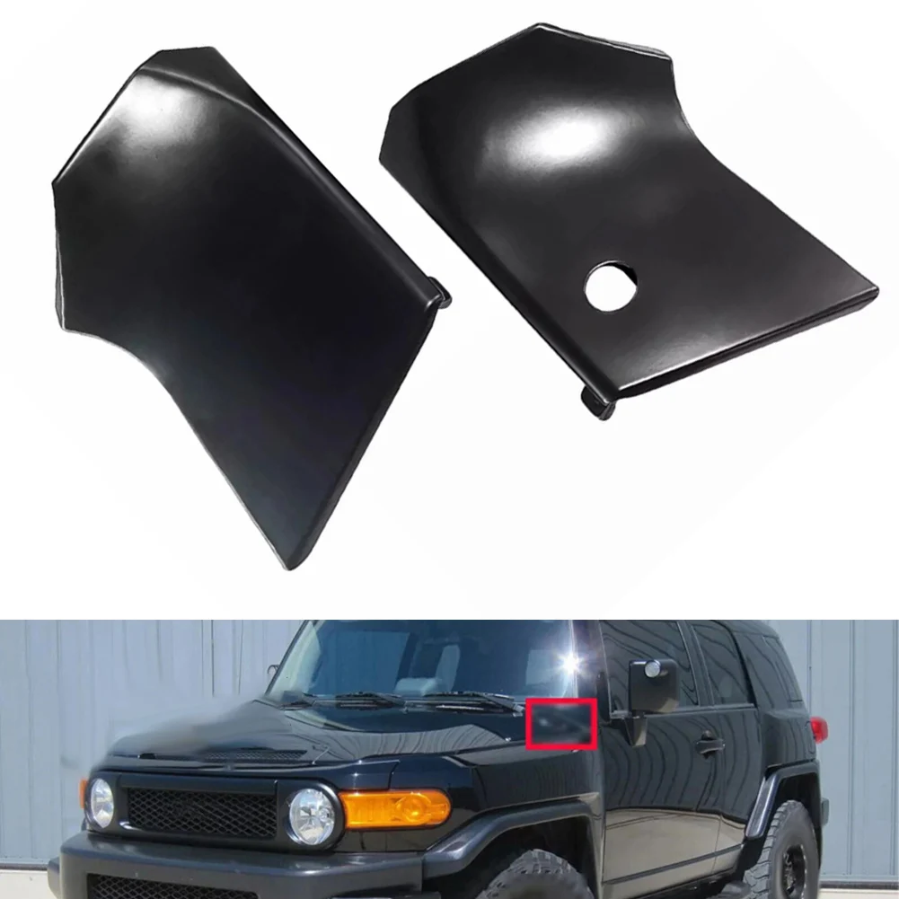 

2 шт., боковая накладка на капот двигателя для Toyota FJ для Cruiser 2007-21, ABS, устойчивая к царапинам боковая накладка, внешний молдинг