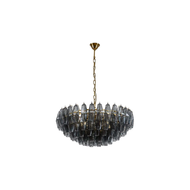 Murano Collection Glass Art Round LED Chandelier Lighting Hanging Lamp Lustre Suspension Luminaire Lampen For Foyer Dinning Room