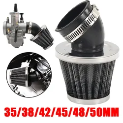 Motorcycle Scooter Air Filter 35mm 38mm 42mm 45mm 48mm 50mm Bend Elbow Neck Motor Air Filter Cleaner for 50cc 110cc 125cc 140cc