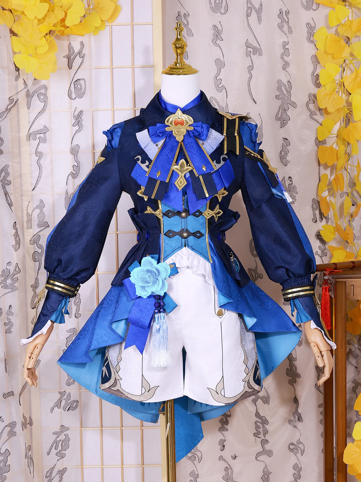 [Wetrose]Xingqiu Xing Qiu New Skin 2024 New Year Outfit Genshin Impact cosplay costumes زي تأثيري تأثير جينشين ، خيزران المطر شينغ تشيو ، فستان مهرجان ، شعيرة فانوس ، فستان ملابس ، زي العام الجديد ، Xingqiu ، Xingqiu