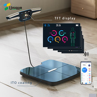 Bluetooth and Wifi Bathroom Portable Personal 8 Electrodes Adult Measurement Smart Body Fat Composition Analyzer Weighing Scale