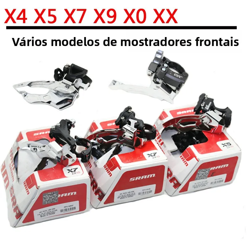 Câmbio Dianteiro SRAM X4 X5 X7 X9 X0 XX 7 8 9 10 Velocidades Instalação Reta para Bicicleta de Montanha - Acessórios de Bicic...