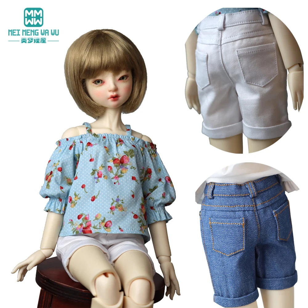 45cm 1/4 BJD Clothes Ball joint doll Fashion camisole and jeans