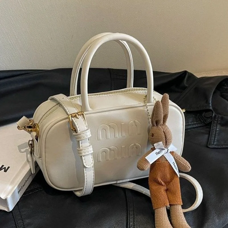 Damen-Tragetasche aus strapazierfähigem Leder mit Pariser Stil und lässigem Vintage-Pendler-Chic-Look ​