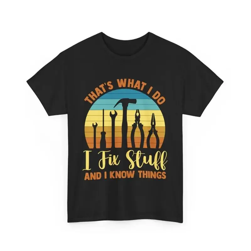 T-shirt pour bricoleur, menuisier, charpentier, je répare des trucs et je sais des choses